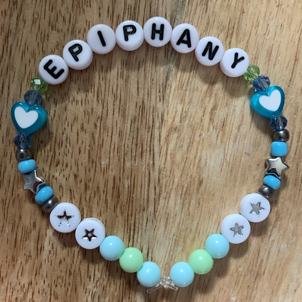 5 for $10 Taylor Swift Handmade Friendship Beaded Bracelet
“Epiphany”